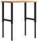 Kangqiling Werkbank hellbraun 80 x 60 x (71,5-98) cm Eichenholz, Braun, 3309696