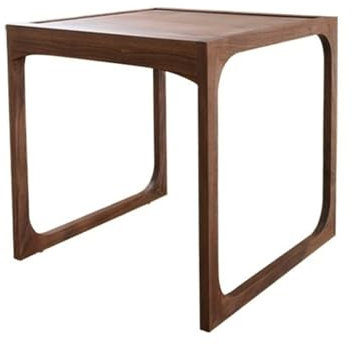 Linmeas-753 Table d'appoint de canapé, étagère de Balayage, Armoire, Noyer Noir, Bois Massif, étagères Amovibles, buffets(Petit)