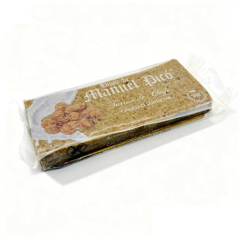 Hijos de Manuel Picó - Turrón de Chufa Artesano 300 g - Producto Exclusivo - Ingredientes Españoles - Dulce Tradicional Valenciano de Chufa - Hecho en Jijona - Producto Gourmet