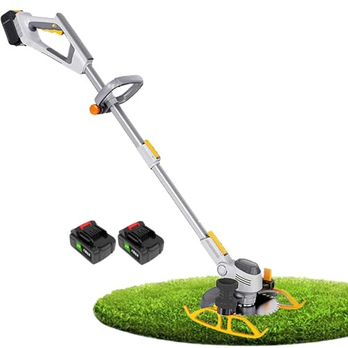 GAYAYAS Electric Weed Wacker Cordless Trimmer, Brush Cutter, 3-in-1 Weed Trimmer Battery Operated, Adjustable Handle, LED Power Display Garden Pruning