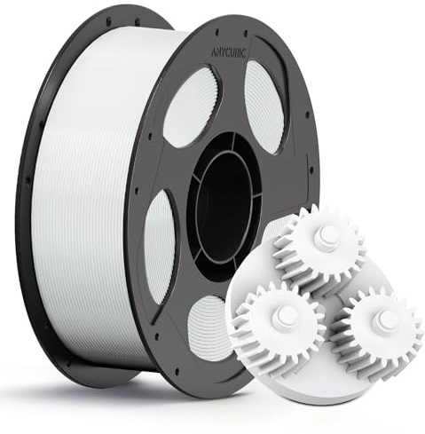 ANYCUBIC PC Filament 1,75 mm Weiß, Formbeständig bei hohen Temperaturen | Hochgradig stoßfest, Wetterbeständig, Einfach zu drucken