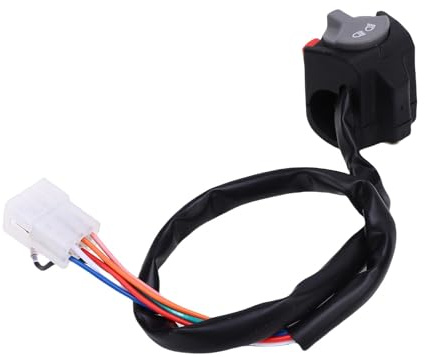 CFTGIW Motorrad-Horn-Zünd Schalter Motorrad-Scheinwerfer-Horn-Schalter 7811-107-0000 Integrierter Lenker-Steuersc Halter mit ABS-Material für EC 250-300 125 EXC 250 EXC- EXC-F (Links)