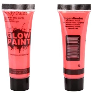 ERYUE Peinture Corporelle UV Qui Brille dans le Noir, Ensemble de 6 Couleurs pour le Maquillage de Fête Festival, Peintures Corporelles Fluorescentes à Lumière Noire pour Adultes (6 pièces)