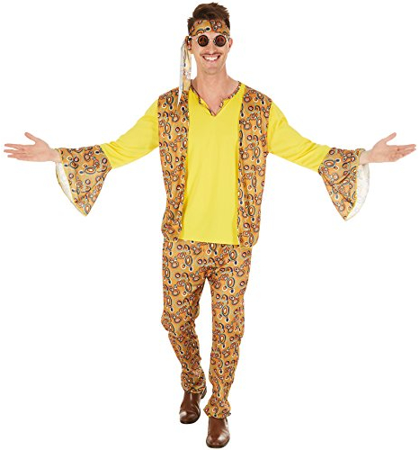 dressforfun Herrenkostüm Discostar | Oberteil mit angenähter Weste | Coole Hose mit Gummizug | Inkl. Haarband (XXL | Nr. 300961)