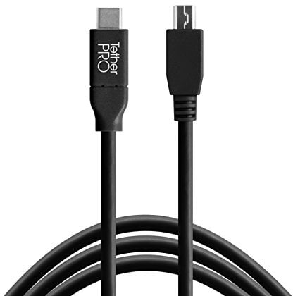 Tether Tools USB-C zu 2.0 Mini B 5-Pin 4,60m schwarz