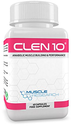 Muscle Research CLEN 10 - Legal Bodybuilding Supplement for Men & Women - 60 Vegetarian Capsules - UK Manufactured - 30 Days Supply