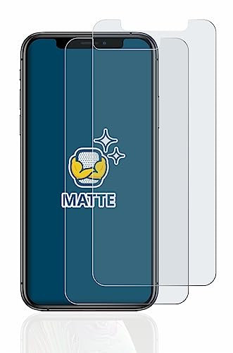 BROTECT Entspiegelungs-Schutzfolie für Apple iPhone Xs / 11 Pro (2 Stück) Matte Displayschutz-Folie, Anti-Reflex, Anti-Fingerprint