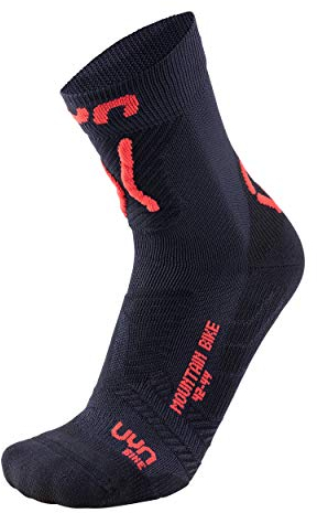 UYN Herren Cycling Mtb Socke, Black/Red, 41 EU