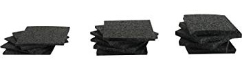 lasiprofi MT Terrassen Pads Ausgleichspads Terrassenpads Terrassenbau ca. 80x80mm, gemischte Kiste 300 Stk.