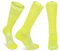 Abgestufte Kompression Socken für Männer & Frauen EU 43-47 // UK 9-12 Neon Gelb/Hellblau - 1 Paar