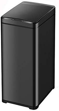JLDN 10,5Gallon / 40L Intelligent Poubelle Automatique, sans Contact Poubelle De Cuisine Couvercle à capteur de Mouvement Garbage Bin Anti-Odeur Boîte de capteur de déchets Induction,Black