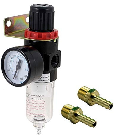 Mini AIR Pressure Filter Regulator Gauge Water Trap Moisture DUST Compressor