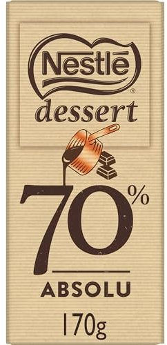 Nestlé Dessert - Chocolat Noir Absolu à Pâtisser - tablette de 170g