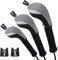 Andux Golf 460cc Driver Fairway Wood Club Head Covers Black/Grey Extra Long Neck 3pcs/Set