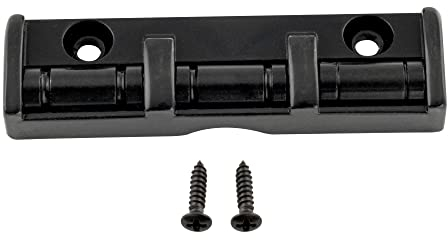 Musiclily Pro 43mm Stahl Gitarre Rollensattel Roller Nut für Strat Stratocaster Tele Telecaster E-Gitarre, Schwarz
