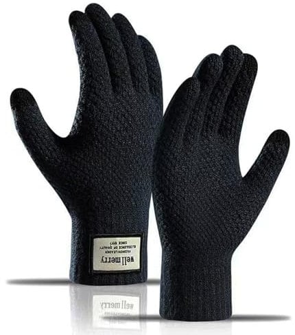 TAGVO Winterhandschuhe Touchscreen Handschuhe, Handschuhe & Fäustlinge für Damen, Strick Fingerhandschuhe Sport Warm und Winddicht Handschuhe für Skifahren Radfahren