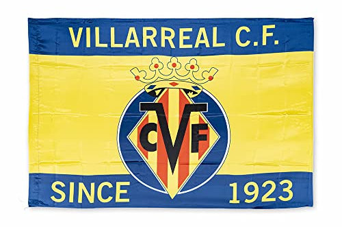 Villarreal CF Bandera Unisex, Amarillo, Talla Única