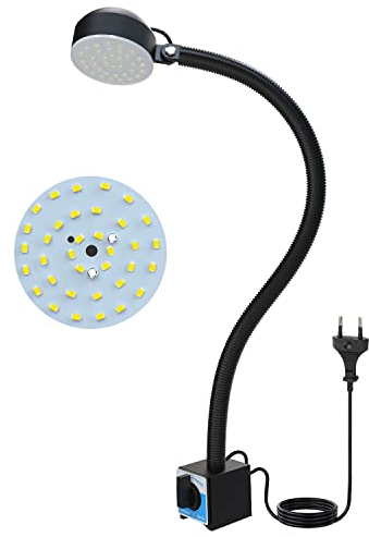 YouTeMei Flexibles Schwanenhals Licht 10W Led Arbeitslicht mit für Drehmaschine Cnc-Fräsbohrmaschine Nähmaschine Industrielle Beleuchtung Werkzeug Maschinenleuchte…