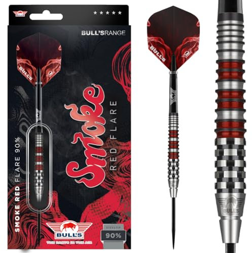 Bulls darts smoke red a 90% tungsten darts stahlspitze 23g