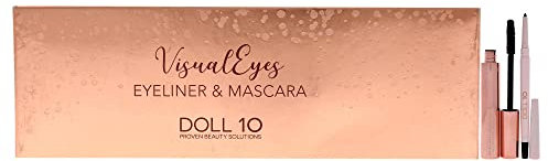 Doll 10 Visual Eyes Eyeliner and Mascara Collection – Kakao für Damen, 2 Stück