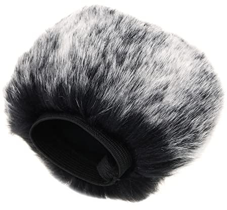 The Lord of The Tools Couverture de Microphone Remplacement Compatible avec Zoom H4N Pro Enregistreur Pratique en Fourrure Microphone Pare-Brise Couverture de Vent de Microphone de Manchon
