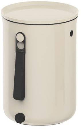 Skaza Bokashi Organko 2 (9.6 L) | Composteur de Cuisine en Plastique Recyclé avec Activateur de Fermentation 1 kg (Crème)
