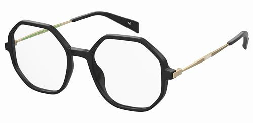 LEVI'S Rund Nylon Brillen in Gold für Unisex, Brille mit Sehstärke, optional mit Sonnenbrillen tönung oder Blaulichtfilter (Modell LV 1062)