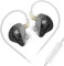 keephifi KZ EDXS IEM KZ In-Ear-Monitor-Kopfhörer, 10 mm, dynamischer Treiber, HiFi-3D-Metall-Kopfhörer, KZ Wired Earbuds IEMS mit hochauflösendem Klang und abnehmbarem Kabel (mit Micro)