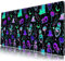 Goth Schreibtischunterlage - Großes Gaming-Mauspad XL, Dunkelschwarz, Lila - Cooles Anime-Design, Erweitertes XXL Mauspad für Computer und Laptop