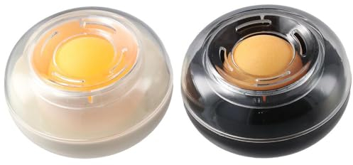 okhobby Fingerbefeuchter, Schwamm-Befeuchter, Kunststoff, rund, Desktop-Schwammbefeuchter für Büro, 2 Stück