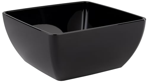 APS 79009 Schale FRIENDLY BOWL 25 x 25 cm, Höhe 12 cm, schwarz, hergestellt aus gebrauchtem Plastik, Made in Germany