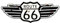 DiiliHiiri Route 66 / Route 66 – Metallschild für Vintage-Garage (56 x 21 cm) – Retro-Metallschild im antiken Stil – Dekoration für Bars – Vintage-Bleche – Werkstatt – Garage (9556)