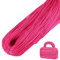 LEREATI Polyester Garn, Makramee Garn 3mm x 200m Polyester-Seil Polypropylen-Kordel Makramee Schnur Geflochten für Handtasche, Häkeltasche, Strickwaren, Wohndekorationen (Rosenrot)