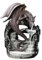 HLELU Drachen Statue Rückflussbrenner Wasserfall Tür Figur Geschenk Einweihungsgeschenk Drache Statue für Dekor, Perfekt für Schreibtisch Spa