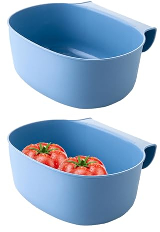 Dzmuero Wickeltisch organizer, 2 Stück Wickelkommode organizer, Mülleimer küche, Hängender Mülleimer für die Küche, Papierkorb für die Küche, Aufbewahrung im Badezimmer, großes Fassungsvermögen (Blau)