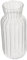 HOLIDYOYO Vase Verre Strié Transparent pour Fleurs Récipient Décoratif Retro pour Mariages Et Décorations De Maison pour Arrangements Floraux