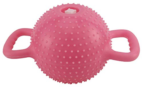Eighosee 5KG Yoga Injection Kettle Double Handle Women Massage Dumbbell Sports Fitness Water Tanker Portable Pot Squat Pink