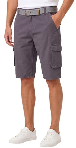 Arctic Seven Herren Cargo Shorts (29W-42W) Regular Fit Kurze Hosen mit Gürtel - 100% Baumwolle Obermaterial, Sommer Cargohose Männer - AS-409