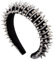 Ro Rox Gothic Spike Nieten-Stirnband, silberne Nieten, Goth-Mode-Haar-Accessoire