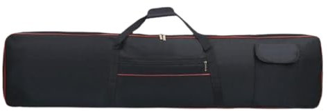 88 Key Keyboard Case, Waterproof Oxford Gig Bag with 6mm Padding, Double Fastener Adjustable Straps for Electric Keyboard Instrument