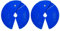 Micro Gainz Dumbbell Fractional 2.5 lb Weight Plate, Ideal for Micro Loading, (Choose Color) 2 Piece Fractional Weight Plates, Designed for Dumbbell Training, Made In USA (Blue)