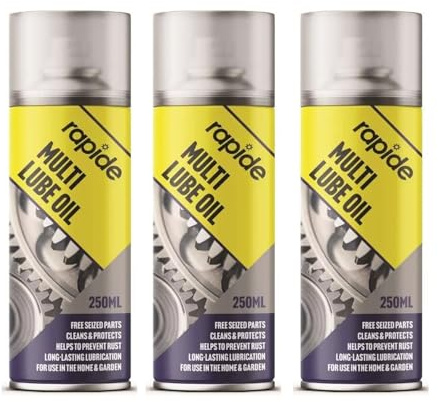 SDMAX Multi Lube Oil Aerosol Spray, High Performance, Long-Lasting Lubrication, Easy To Use, Compact And Portable, Corrosion Protection, Multi-Purpose Use, 250ml (3PCS)