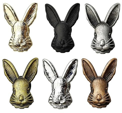 LEQUXXNR 1 Pieza de manija de aleación de Zinc con Forma de Conejo for Muebles, pomos de Puerta, manijas for Muebles de habitación de niños, manija Decorativa for cajones