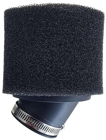 BCR HOKIO Filtro Aria in spugna Racing Hokio Universale moto motociclette scooter con Attacco 38mm 45° filtro aria lavabile e riutilizzabile Design a doppio strato in acciaio inossidabile e spugna