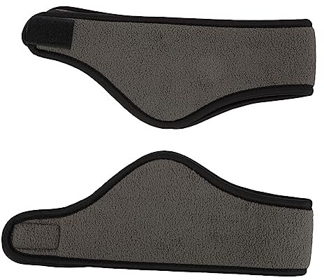 LIFKOME 2stücke Fleece Ohrwärmer Stirnband Doppellagige Warme Kopfbedeckung Für Outdoor-aktivitäten Für Joggen Laufen Skifahren Und Mehr Dunkelgrau