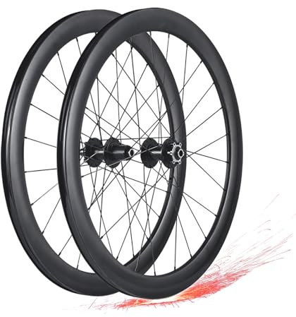 Mountainbike Laufradsatz Carbonfaser-Rennrad-Laufradsatz 700C Rennrad Sechs-Nagel-Scheibenbremsnabe Großer Messerring 50-Mm-Laufradsatz In Tonnenachsenversion