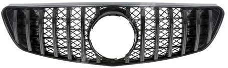KDZDJH Auto Frontgrill Kühler Für Benz R-Klasse R280 R320 R350 R500 V251 W251 2006-2009 Front Stoßstange Unter Gitter Auto Grill Ersatz Zubehör Nieren Kühlergrill,Schwarz