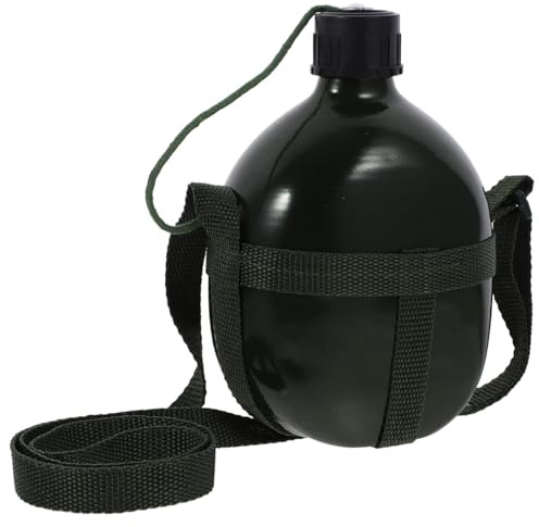 iplusmile Militärwasserkessel Aus Edelstahl Tragbare Wasserflasche Für Camping Wandern Und Outdoor-Einsatz Kompakt Mit Umhängeriemen Für Reisen Und Campingversorgung