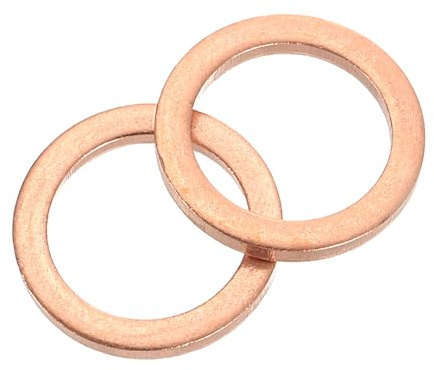 QUARKZMAN 26 Stück Unterlegscheiben Set, M10 x 14mm x 1.5mm Messing Ring Beilagscheiben Sortiment, Flach Sicherungsscheiben Flachdichtung Metallscheiben für Schrauben Bolzen Muttern