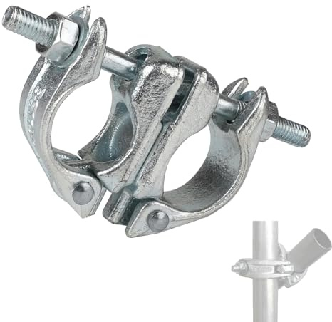 MIGUBIGU 1 Pcs Acoplamiento Giratorio para Andamios 48 mm x 48 mm, Abrazadera para Andamio Girar 360 Grados, para Fijar Andamios Barra de Anclaje